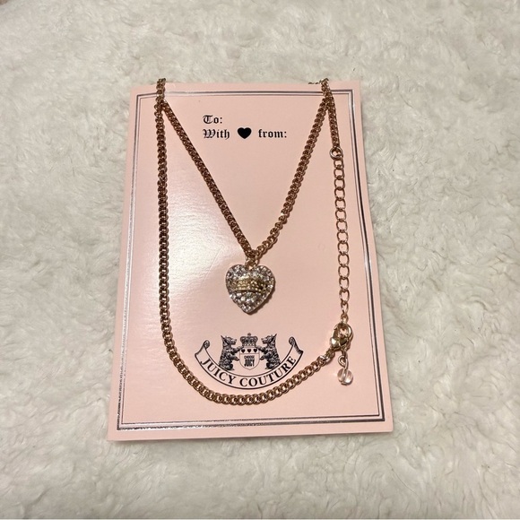 Juicy Couture Jewelry - Juicy Couture Gold Heart Pendant Necklace